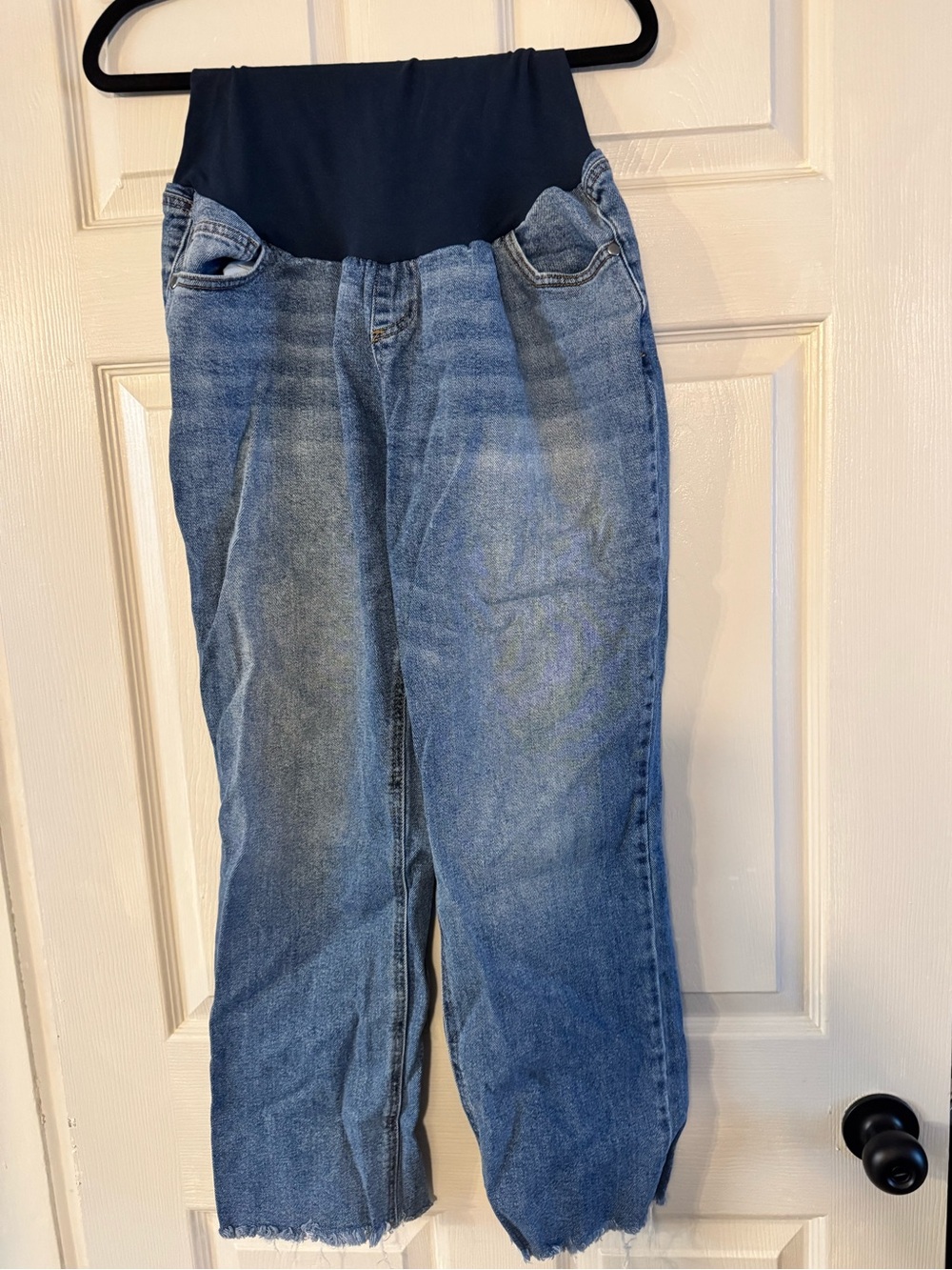 Motherhood Maternity Jeans with Raw Hem XL
